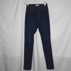 Denim4Us Women's High Rise Skinny Jeans Dark Wash Jr3